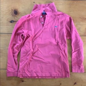 Vineyard Vines Boys Long Sleeve Polo Size 7